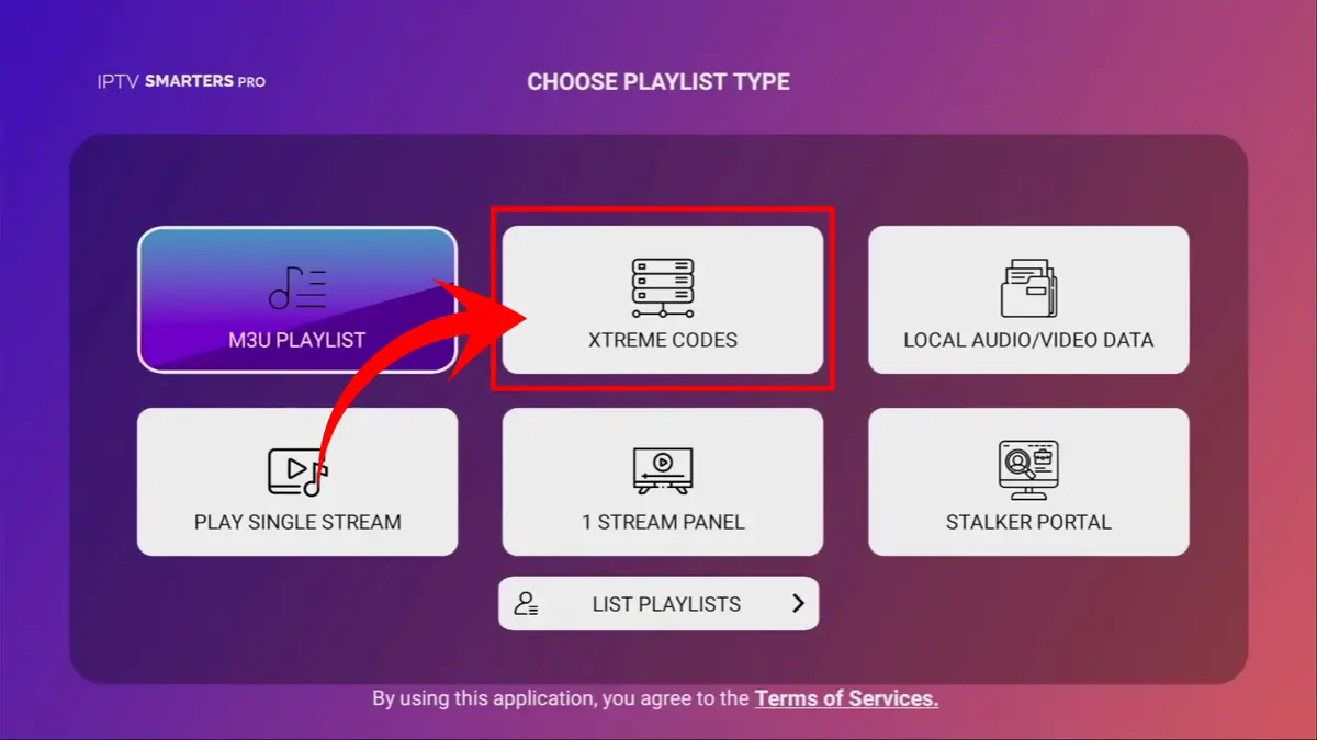 Login with Xtream Codes API