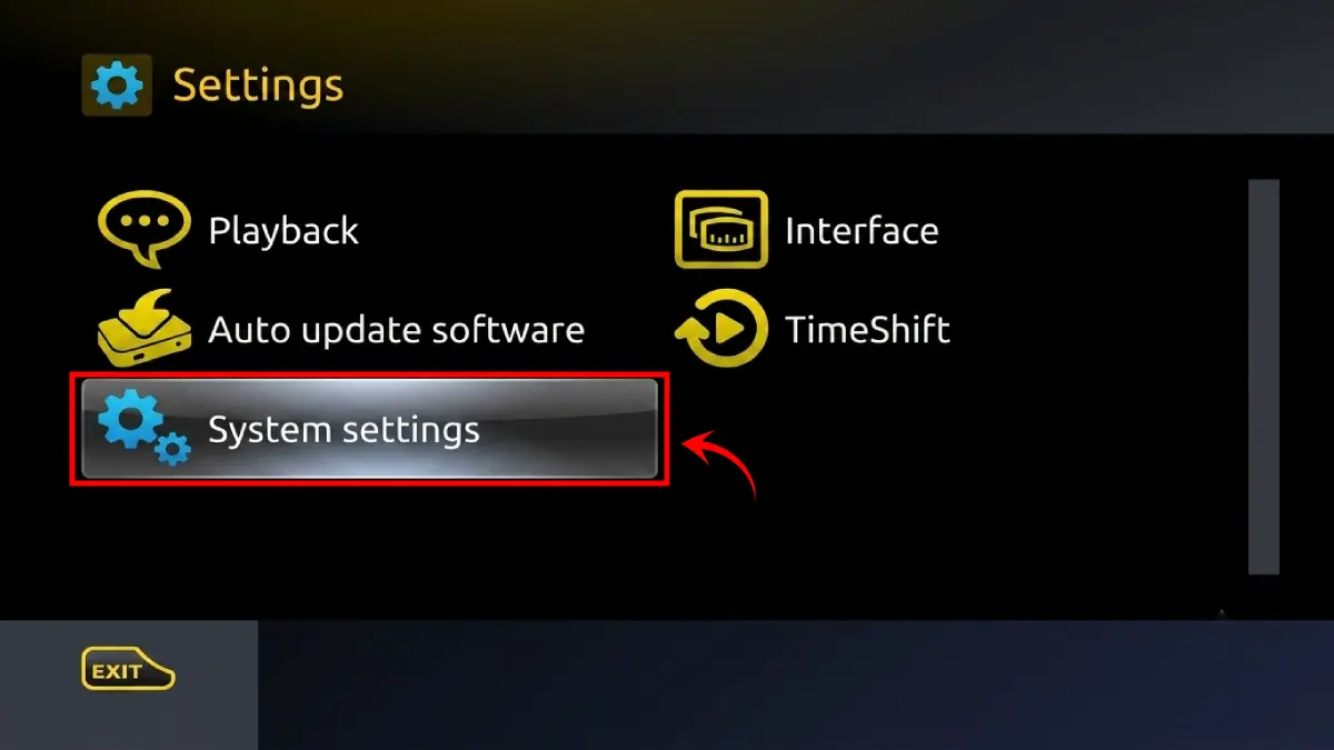 System settings
