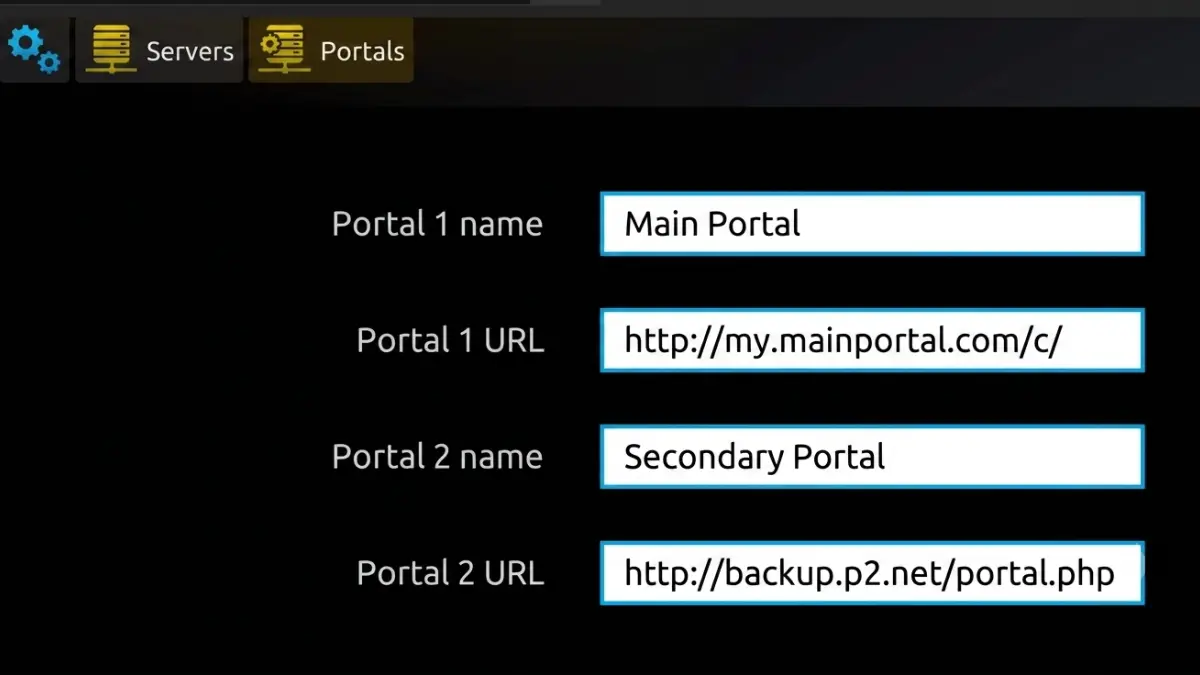 Portal 1 — Namn & URL