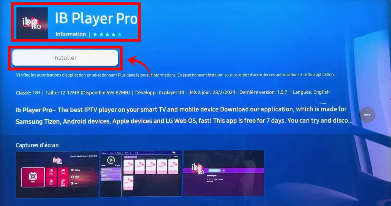 Installera IBpro Player